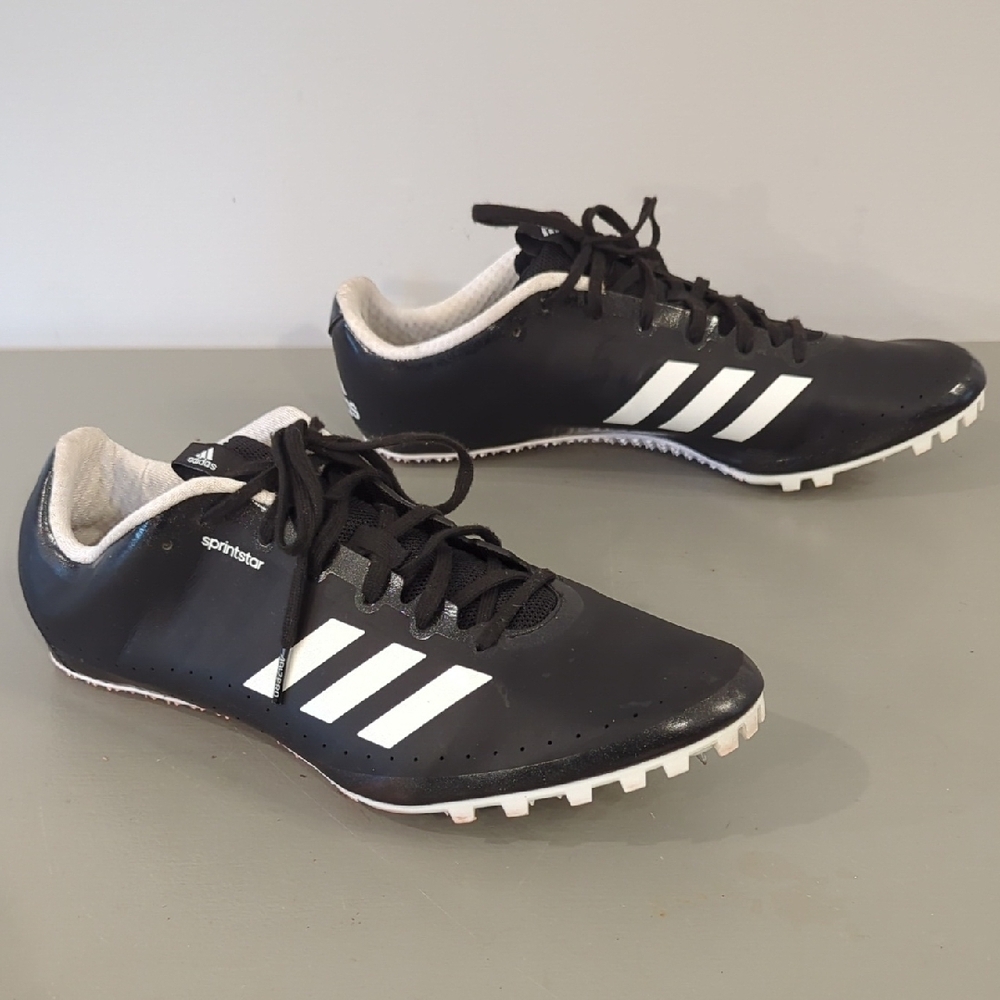 adidas Sprintstar Spikes Core CP9697 Black Mens size 11.5 Running Sprint Shoes‎